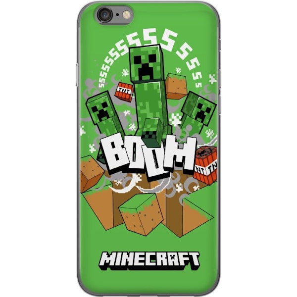 Apple iPhone 6 Läpinäkyvä kuori Minecraft Boom
