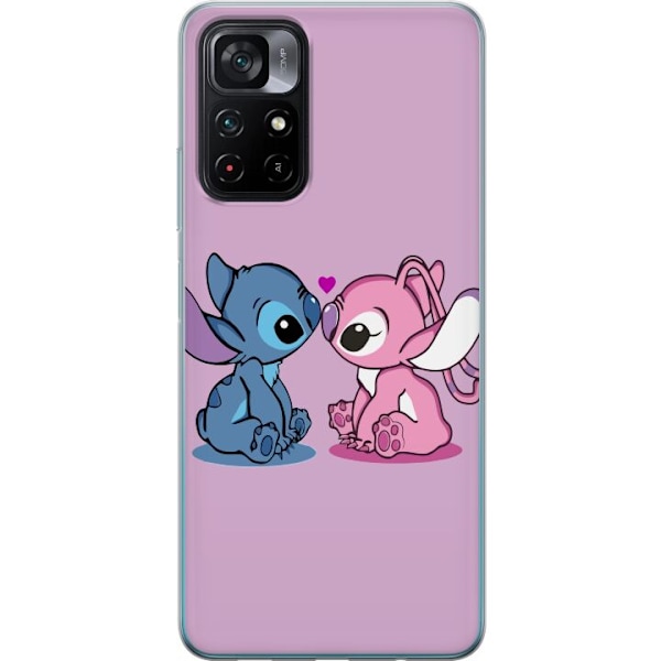 Xiaomi Poco M4 Pro 5G Läpinäkyvä kuori lilo & stitch 2025