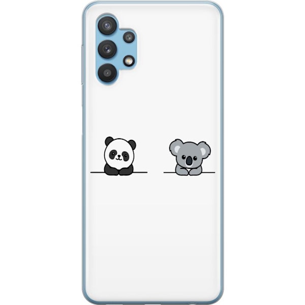 Samsung Galaxy A32 5G Gjennomsiktig deksel Panda Koala