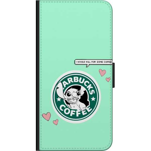 Samsung Galaxy Xcover 3 Tegnebogsetui Stitch Kaffe