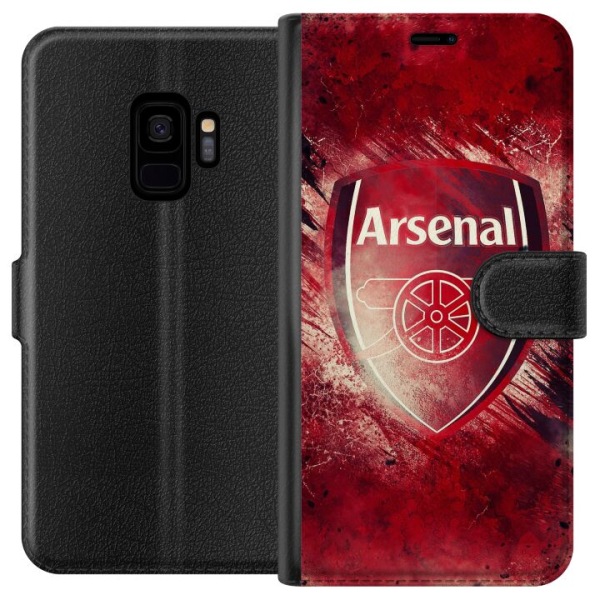 Samsung Galaxy S9 Lompakkokotelo Arsenal Jalkapallo