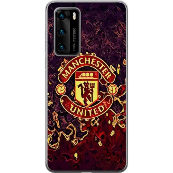 Huawei P40 Genomskinligt Skal Manchester United