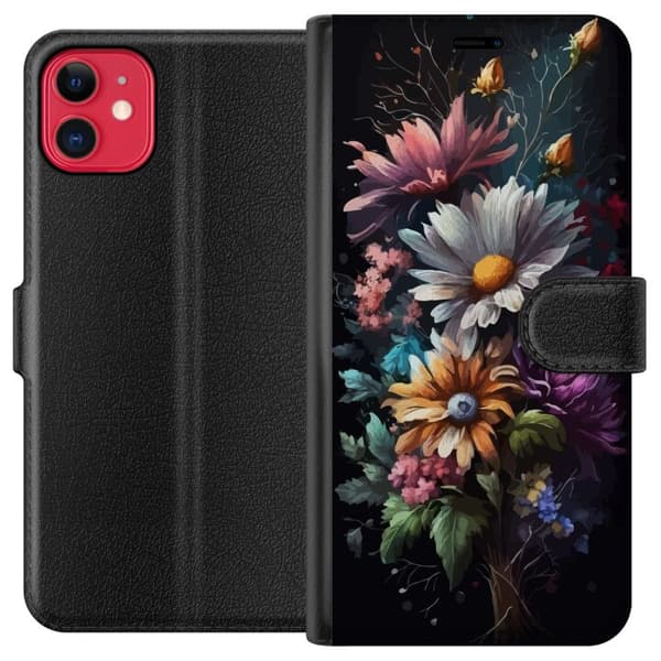 Yhteensopiva Lompakkokotelo Apple iPhone 11 Kukat