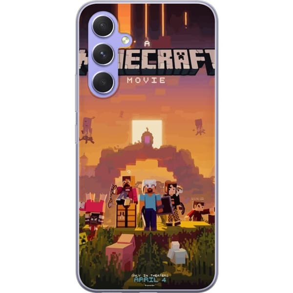 Kompatibelt Mobildeksel til Samsung Galaxy A54 Minecraft Pixelspill Byggeblokker