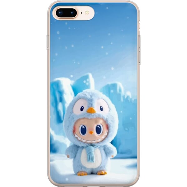 Apple iPhone 7 Plus Läpinäkyvä kuori musta ritari fortnite