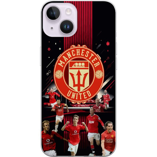 Apple iPhone 15 Plus Gjennomsiktig deksel Manchester United F.