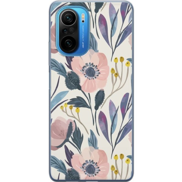Xiaomi Poco F3 Gennemsigtig cover Blomsterlykke