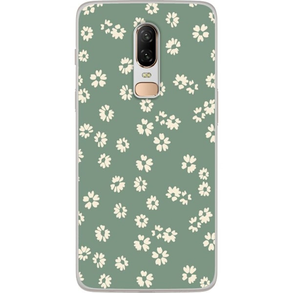 OnePlus 6 Läpinäkyvä kuori Kukkaisunelma - Värikäs Kukkakuvio