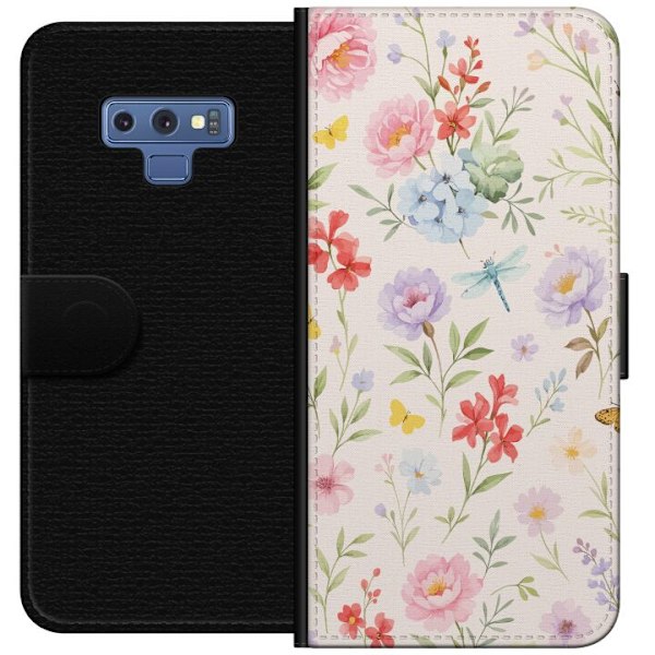 Samsung Galaxy Note9 Plånboksfodral Blommor