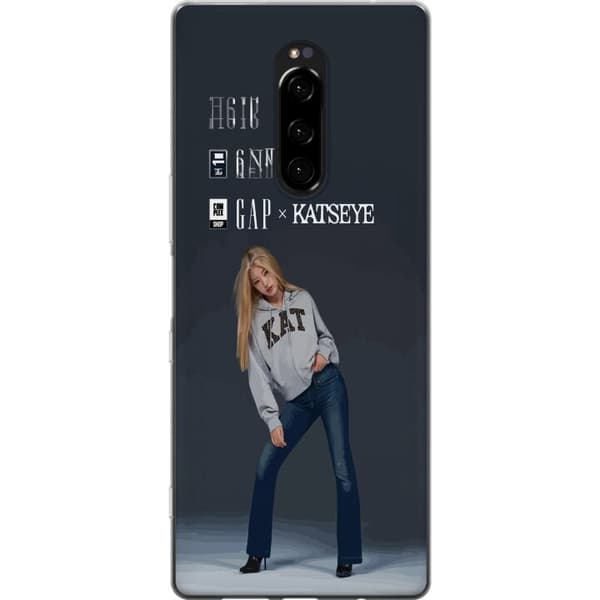 Kompatibelt Mobilskal till Sony Xperia 1 KATSEYE blond modebild grå