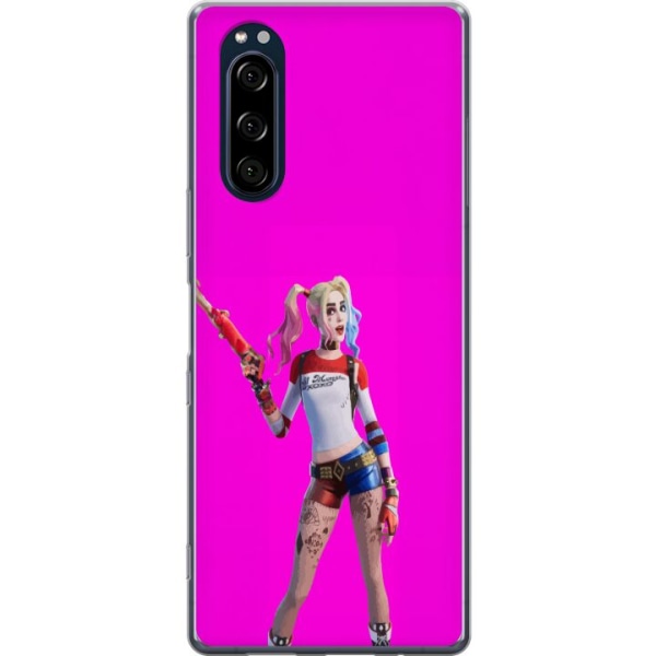 Sony Xperia 5 Läpinäkyvä kuori Fortnite - Harley Quinn