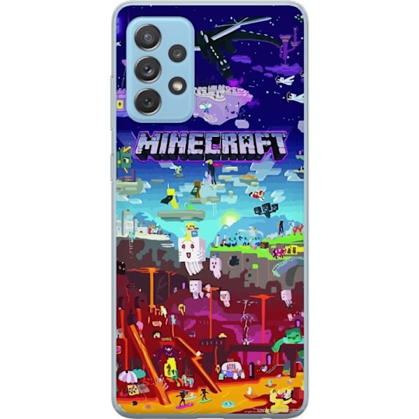 Samsung Galaxy A52 5G Läpinäkyvä kuori MineCraft