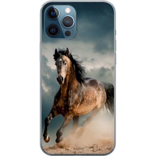 Apple iPhone 12 Pro Genomskinligt Skal Springande Häst