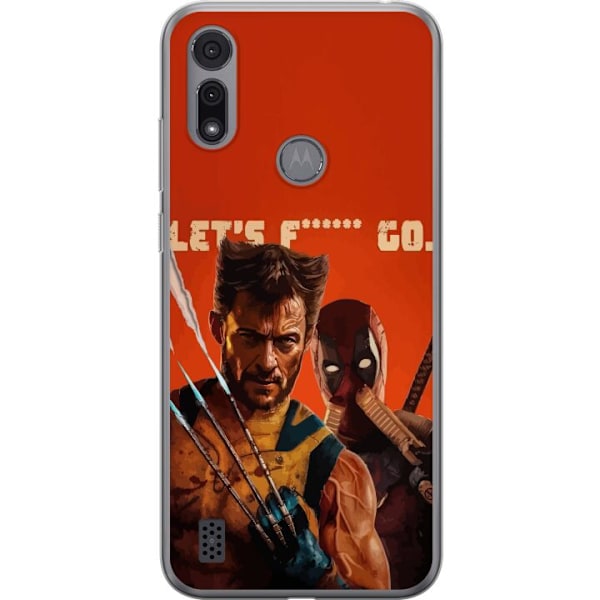 Motorola Moto E6i Genomskinligt Skal Deadpool & Wolverine