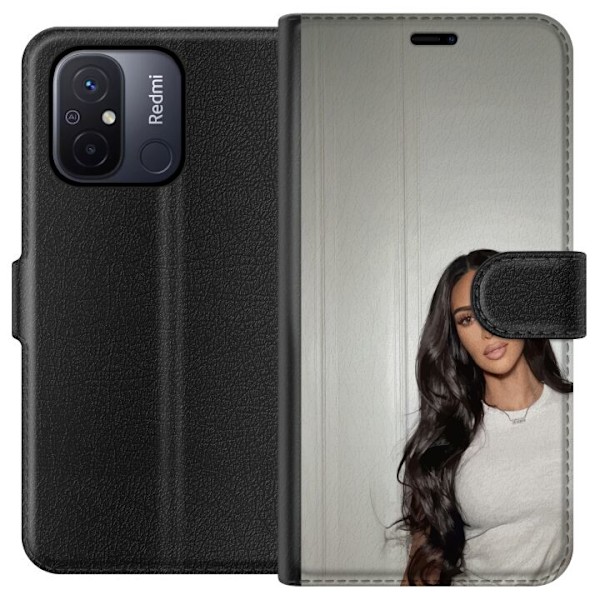 Xiaomi Redmi 12C Tegnebogsetui Kim Kardashian – Iconic Style
