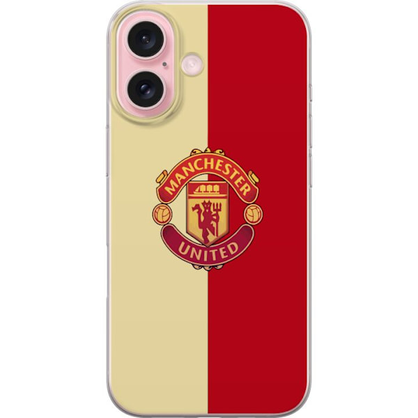 Apple iPhone 16 Gjennomsiktig deksel Manchester United