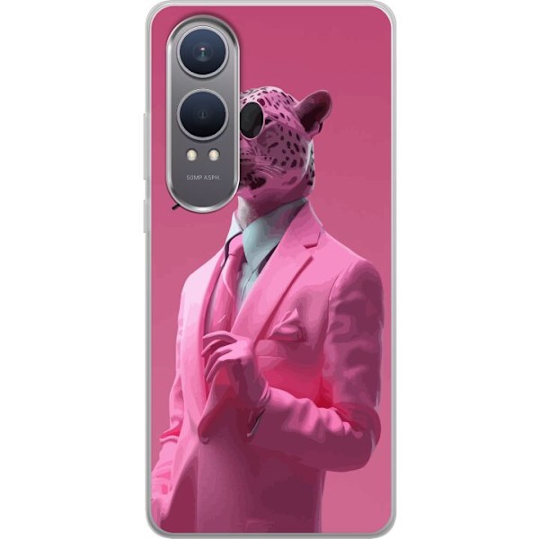 OnePlus Nord CE4 Lite Gennemsigtig cover Rosa Jaguar