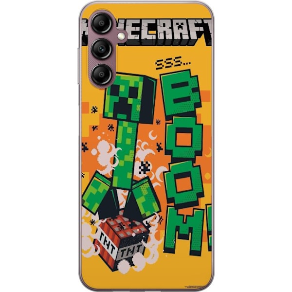 Samsung Galaxy A14 5G Genomskinligt Skal Minecraft Boom
