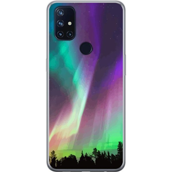 OnePlus Nord N10 5G Läpinäkyvä kuori Revontuli