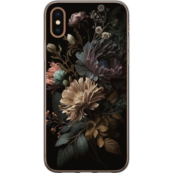 Apple iPhone XS Max Gjennomsiktig deksel Blomster