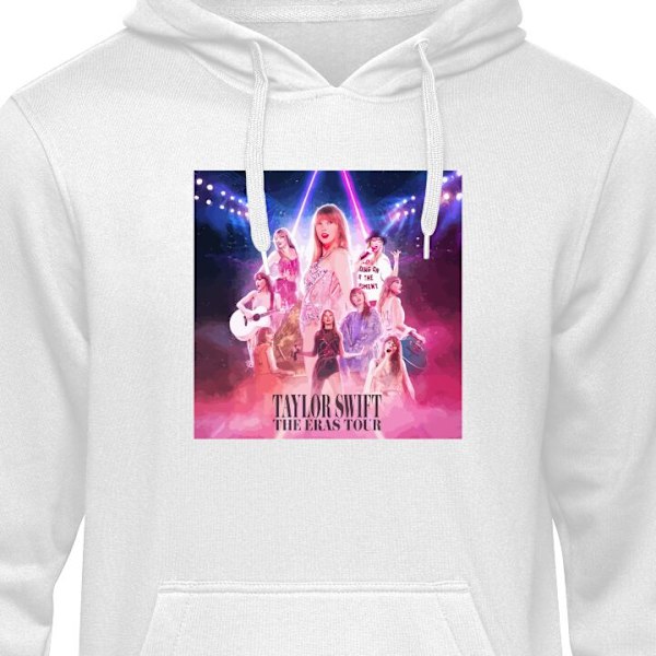 Hoodie til Voksen | Behagelig Hættetrøje Taylor Swift Galaxy hvid S