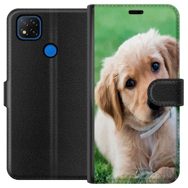 Xiaomi Redmi 9C Tegnebogsetui Hund