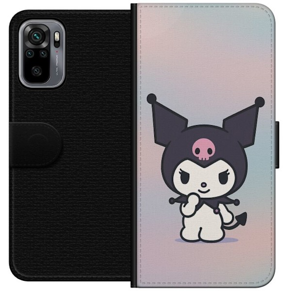Xiaomi Redmi Note 10S Tegnebogsetui Kawaii Sanrio Kuromi
