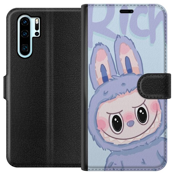 Huawei P30 Pro Lommeboketui Blå Kanin Labubu