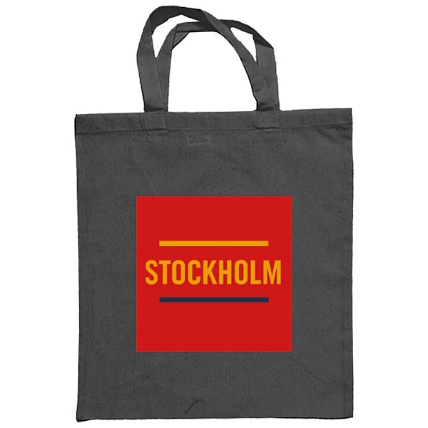 Kangaskassi | Kestävä Ostoskassi Kangasta Tukholma - Jääki Tummanharmaa one size