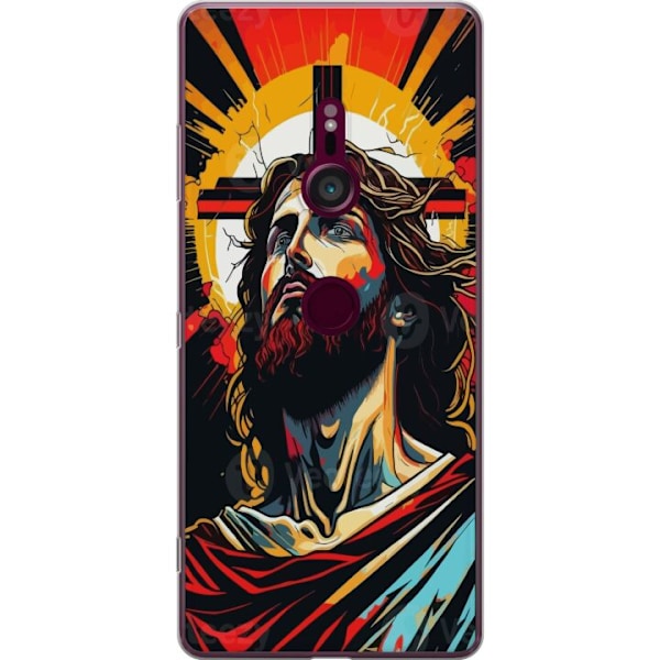 Sony Xperia XZ3 Läpinäkyvä kuori Jeesus ja Kortti - uskonno