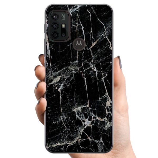 Motorola Moto G30 TPU Mobildeksel Svart marmor