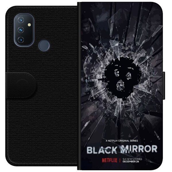 OnePlus Nord N100 Lompakkokotelo Black Mirror Sci-Fi Netflix -