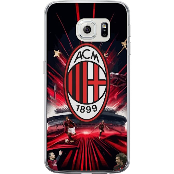 Samsung Galaxy S6 edge Gennemsigtig cover AC Milan