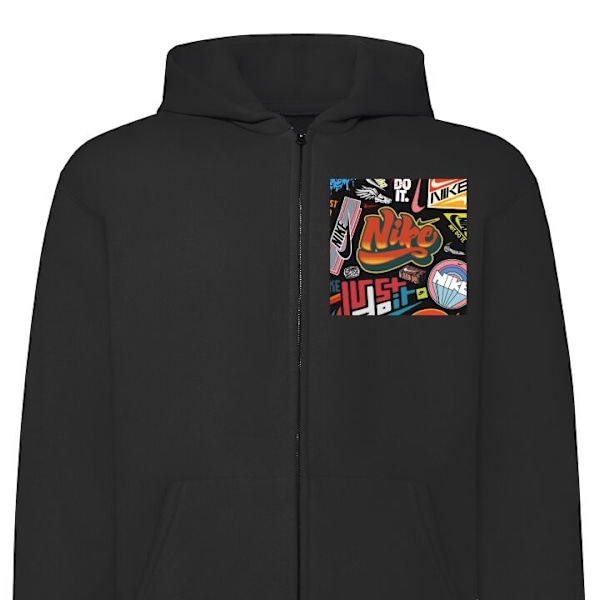Zip-Hoodie | Hættetrøje med Lynlås til Voksne Fortnite sort M