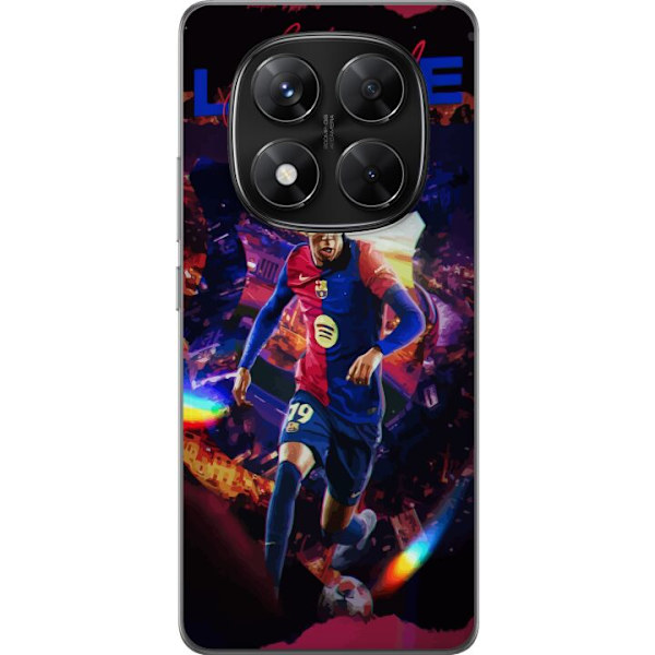 Xiaomi Redmi Note 14 Pro Genomskinligt Skal Yamal Rising Talent FC Barcelona Spelare Ung Fotbollsstjärna Populärt Motiv Sport Spanien Talent