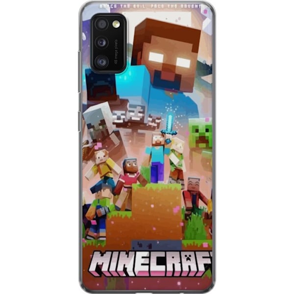 Samsung Galaxy A41 Gennemsigtig cover Minecraft