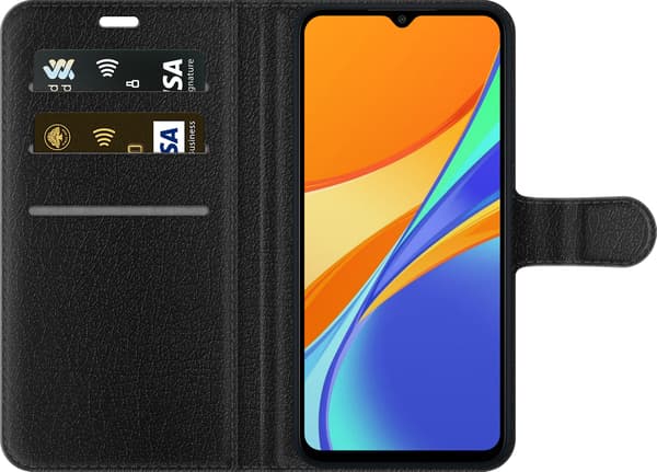 Kompatibelt Lommeboketui til Xiaomi Redmi 9C Sølvskip - Grått motiv med alien i sølvfarget romskip. grå