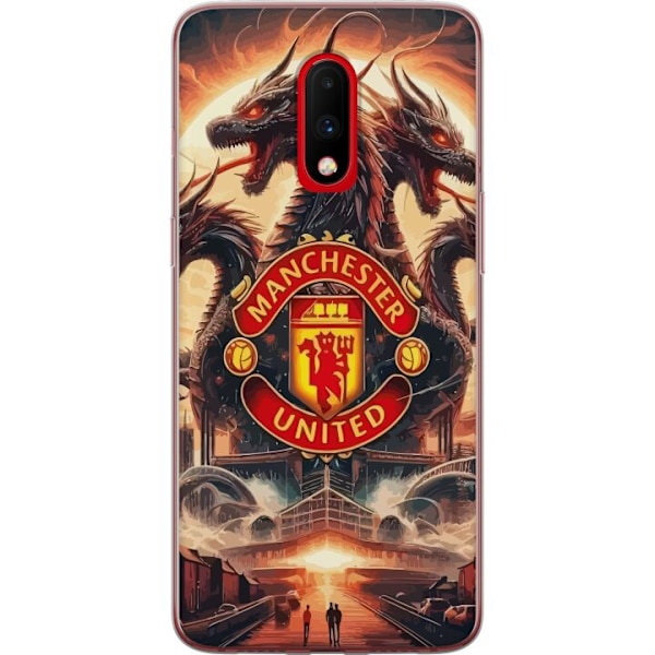 OnePlus 7 Läpinäkyvä kuori Manchester United