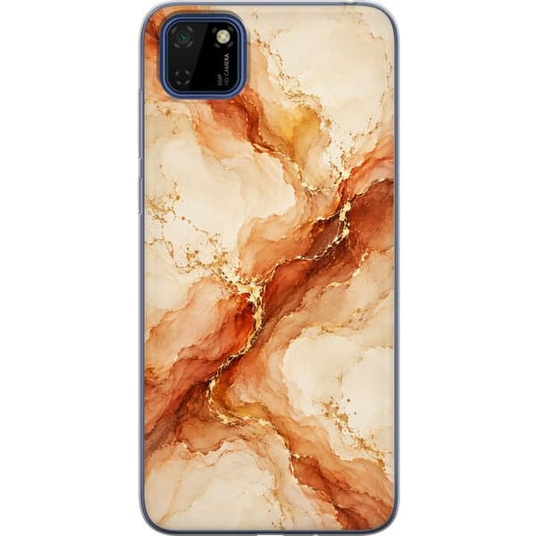 Kompatibel Mobilcover til Huawei Y5p Ravmarmor beige