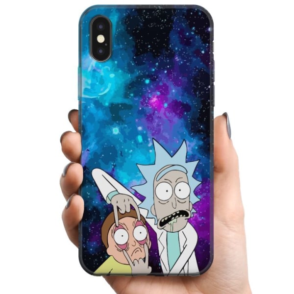 Apple iPhone XS TPU Mobilcover Rick og Morty