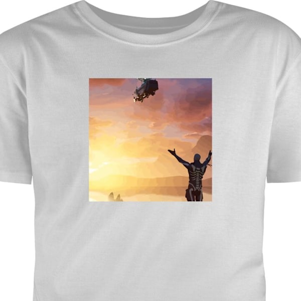 Barn-T-shirt | Bekväm T-shirt för Barn Fortnite grå 9-11 År