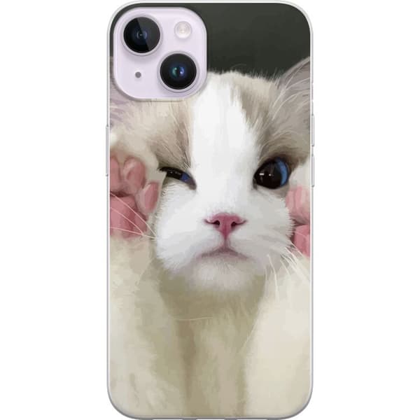 Kompatibelt Mobildeksel til Apple iPhone 14 Katt