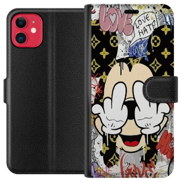 Kompatibel Tegnebogsetui til Apple iPhone 11 Mickey Mouse F-YOU