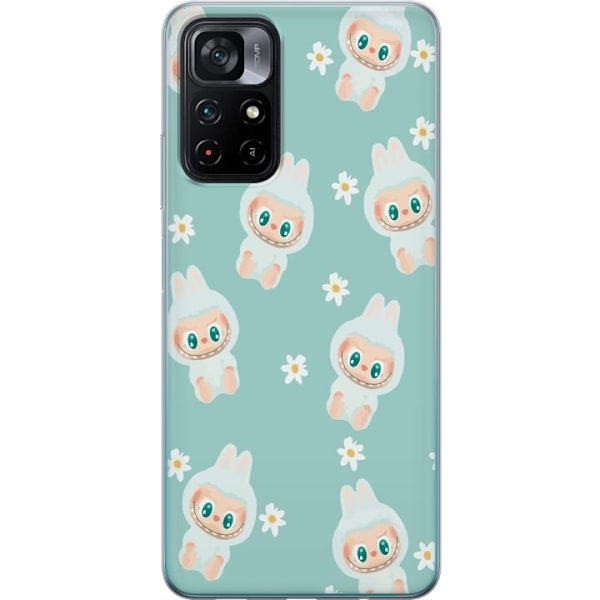 Xiaomi Poco M4 Pro 5G Läpinäkyvä kuori Labubu Candy Vibes
