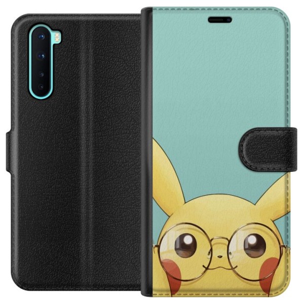 OnePlus Nord Lompakkokotelo Pikachu lasit