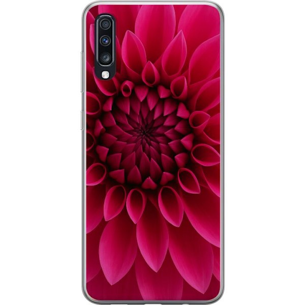 Samsung Galaxy A70 Genomskinligt Skal Rosecore