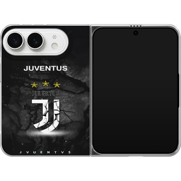 Kompatibel Mobilcover til Apple iPhone Duo Hvidt monogram med tre stjerner - emblemotiv på sort baggrund sort
