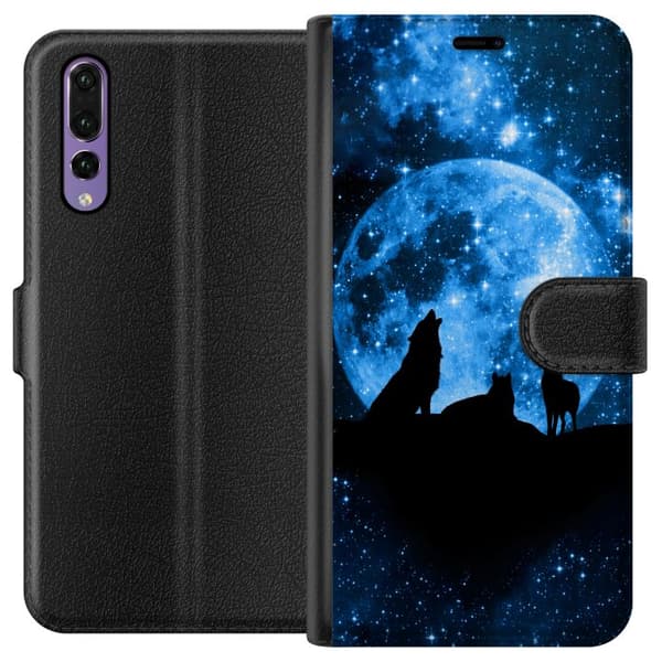 Kompatibel Tegnebogsetui til Huawei P20 Pro Ulve