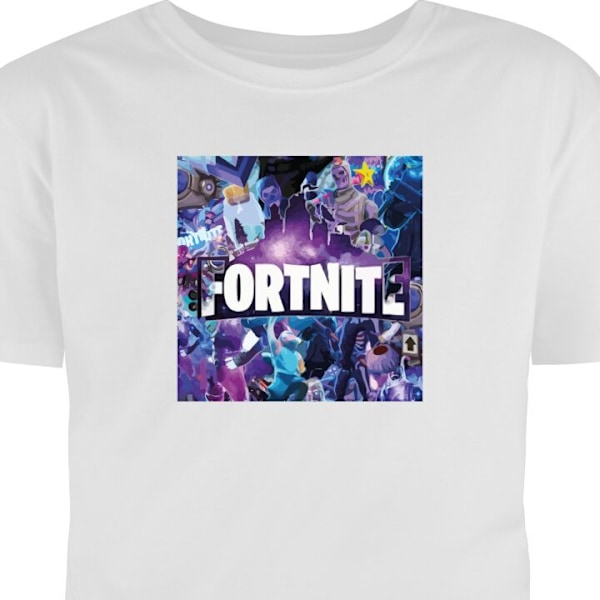 Børne T-shirt | Behagelig T-shirt til Børn Fortnite hvid 12-13 År