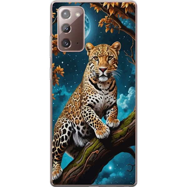 Samsung Galaxy Note20 Läpinäkyvä kuori Leopard